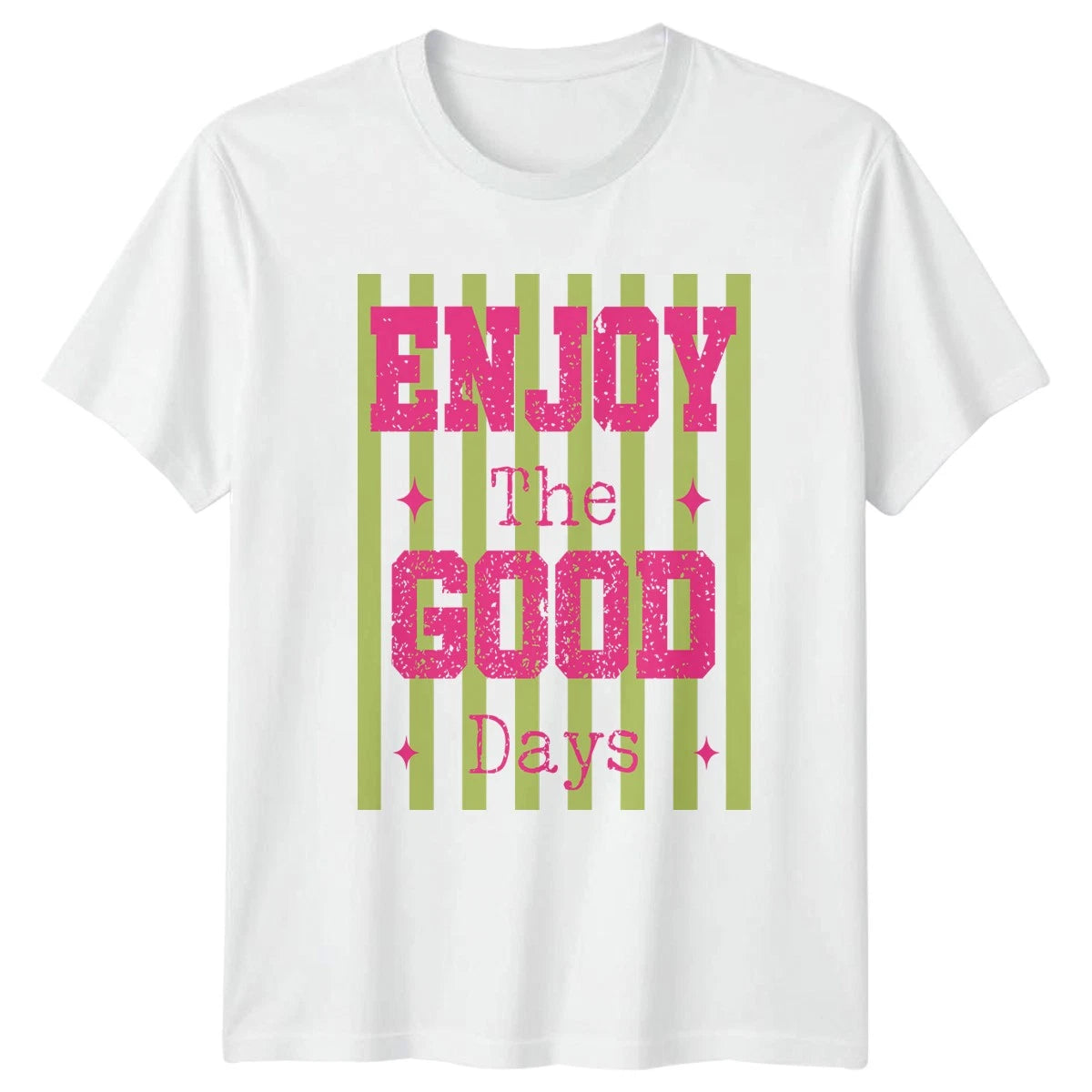 Enjoy The Good Days Womens T-Shirt Summer Aesthetic Positivity Gift For Her