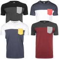 Urban Classics 3-Tone Tea Pocket Contrast T-Shirt Pocket Jersey New Melange