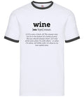 Definition Wine - Mens Ringer - Funny Red White Pinot Drinker Love Pub