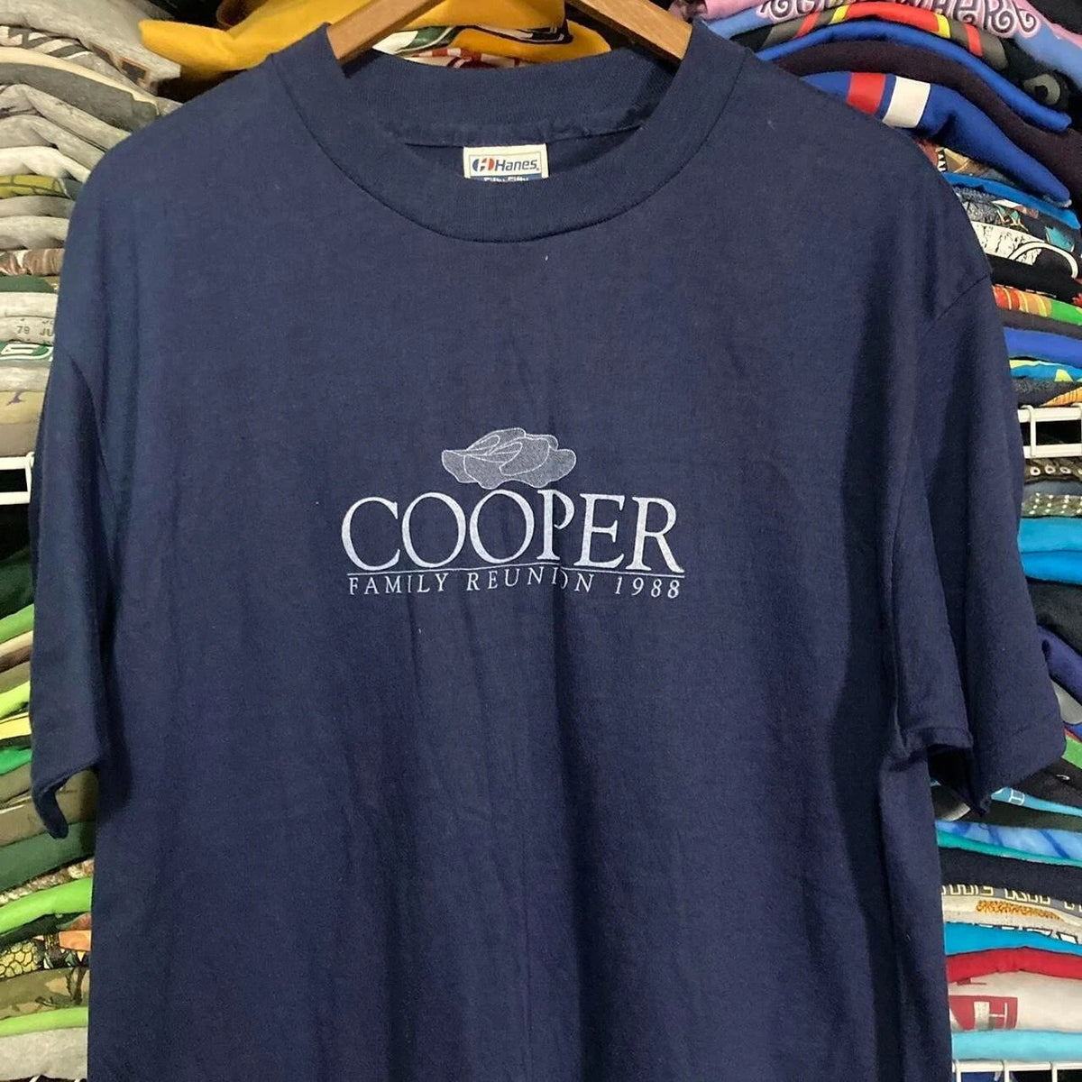 80s / early 90s vintage cooper family reunion T-shirt XL