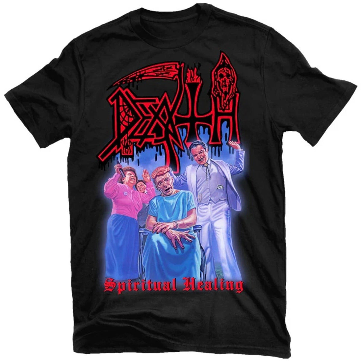 DEATH cd cv SPIRITUAL HEALING Official SHIRT XL New chuck human symbolic leprosy