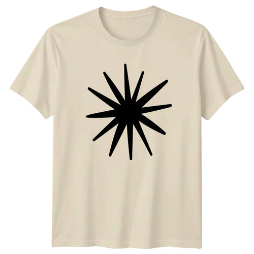 Abstract Starburst Geometric Minimalist Style T-Shirt Starburst Design Abstract
