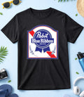 Pabst Blue Ribbon Beer, Black- White Men/Women T Shirt F018