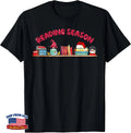 Christmas Reading Season Book Lover Nerd Teacher Librarian T-Shirt