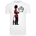 Merchcode Banksy Anarchy Tee white XS - 3XL Streetart Motiv Peace Style UK Quard