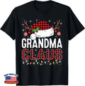 Christmas Lights Grandma Claus Family Matching Pajama T-Shirt Grandmother Gift