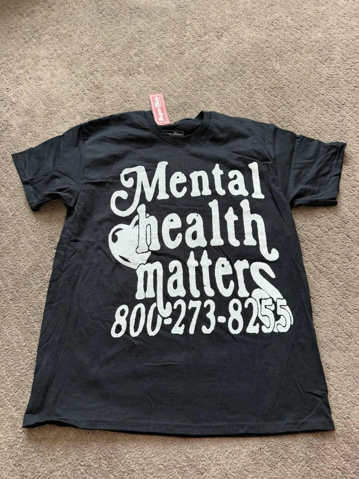 Headgear Classics Men’s Black Mental Health Matters Shirt Size L $35