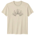 Geometric Sunburst Minimalist Art T-Shirt Sunburst Lifestyle Birthday Gift