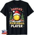 SANTA'S Pickleball PLAYER Holiday Santa T-Shirt