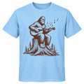 Bigfoot Playing Guitar T-Shirt Funny Sasquatch Music Camping Outdoor Graphic Tee