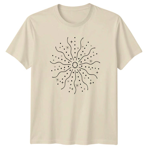 Abstract Sunburst Celestial Star Minimalist T-Shirt Minimalist Doodle