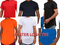 MEN HIPSTER ELONGATED HIP HOP T-SHIRTS WITH SIDE ZIPPER T-552 SOLID
