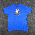 Gildan Heavy Cotton National Geographic Otter Graphic Tee Men's L Blue Cotton