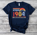 Personalized month 50th Birthday T-Shirt for Mens & tshirt for women,1984october