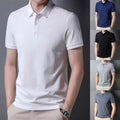 Men's Streetwear Short Sleeve Tshirt Lapel Collar Regular Fit Casual Top