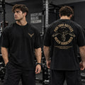 Men's Gym T Shirt Fitness Graphic Tee Oversized Relaxed Fit Workout Streetwear