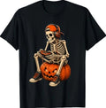 Spooky Skeleton Gaming Halloween ControllerT T-Shirt