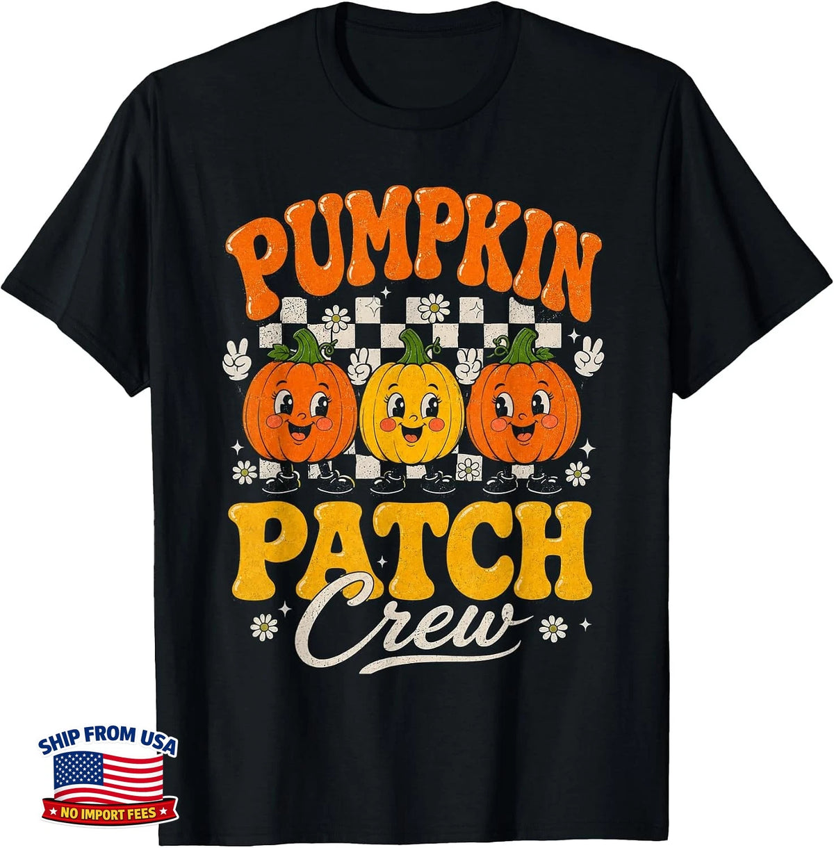 Cute Pumpkin Patch Crew Halloween Pumpkins Fall Autumn T-Shirt