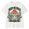 Keep Me Wild Mushroom Shirt Vintage Botanical Nature Lover Graphic T-Shirt