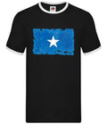 Somalia Grunge Style Flag - Men Contrast - Somalian Country Travel Flags