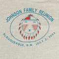 Vintage Fruit Of the Loom Large T Shirt Johnson Family Reunion Albuquerque NM 90