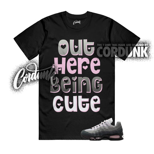 Air Max 95 Pink Foam OG Big Bubble White Black Silver T Shirt Match OHBC
