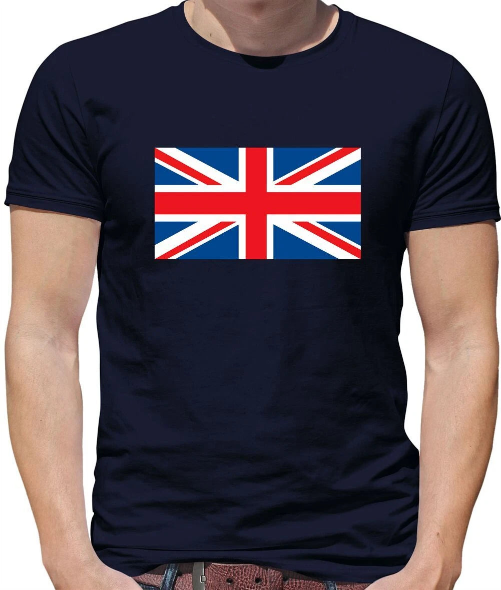 Union Jack Flag - Mens T-Shirt - UK London Britain British United Kingdom