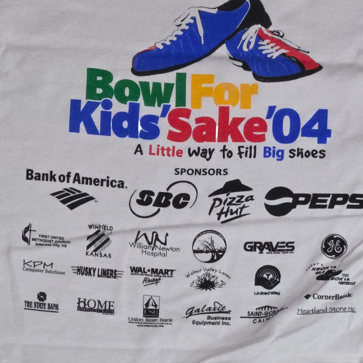 2004 Big Brothers Sisters White XXL T Shirt Bowl For Kids Sake Graphic Tee 2x