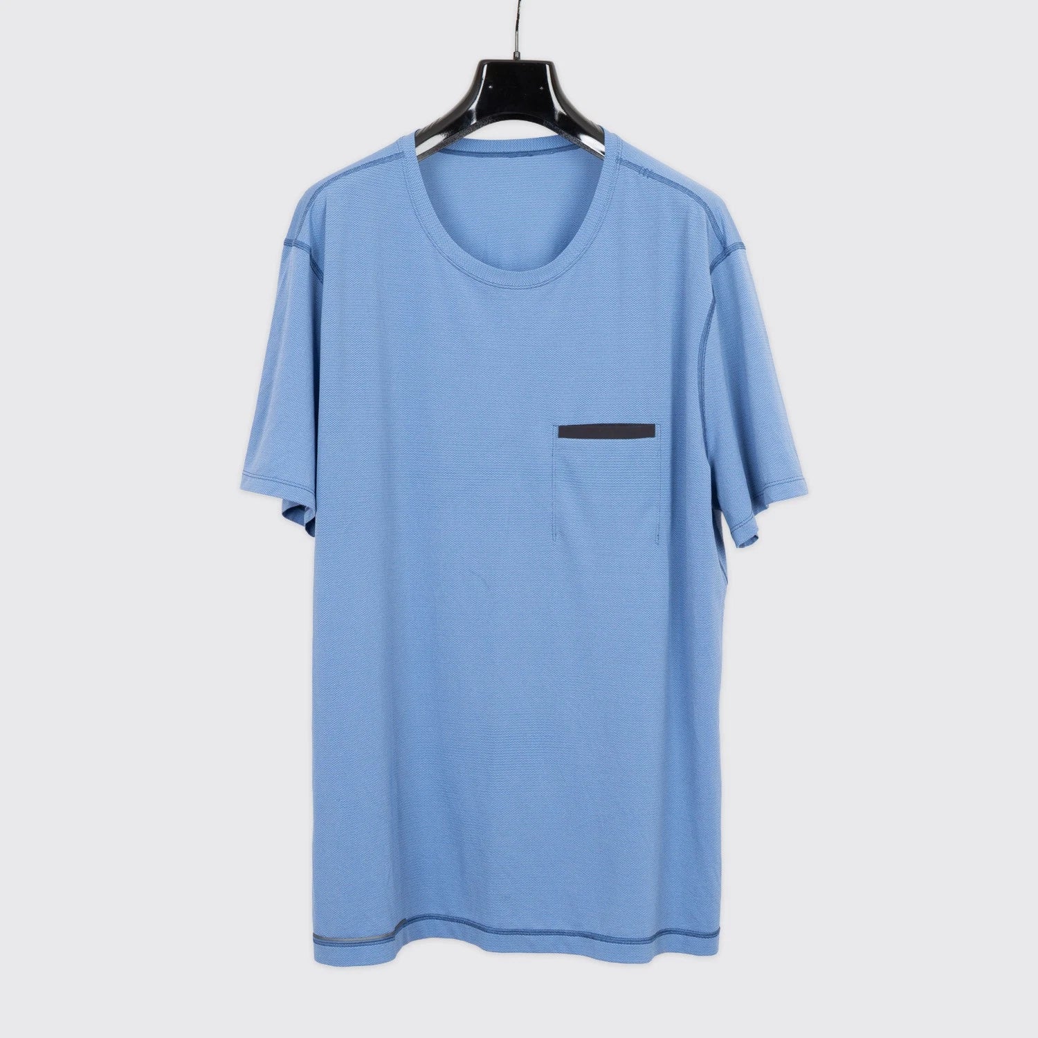 Lululemon Pocket Tee XXL Men Blue Lightweight Active Crewneck T-Shirt