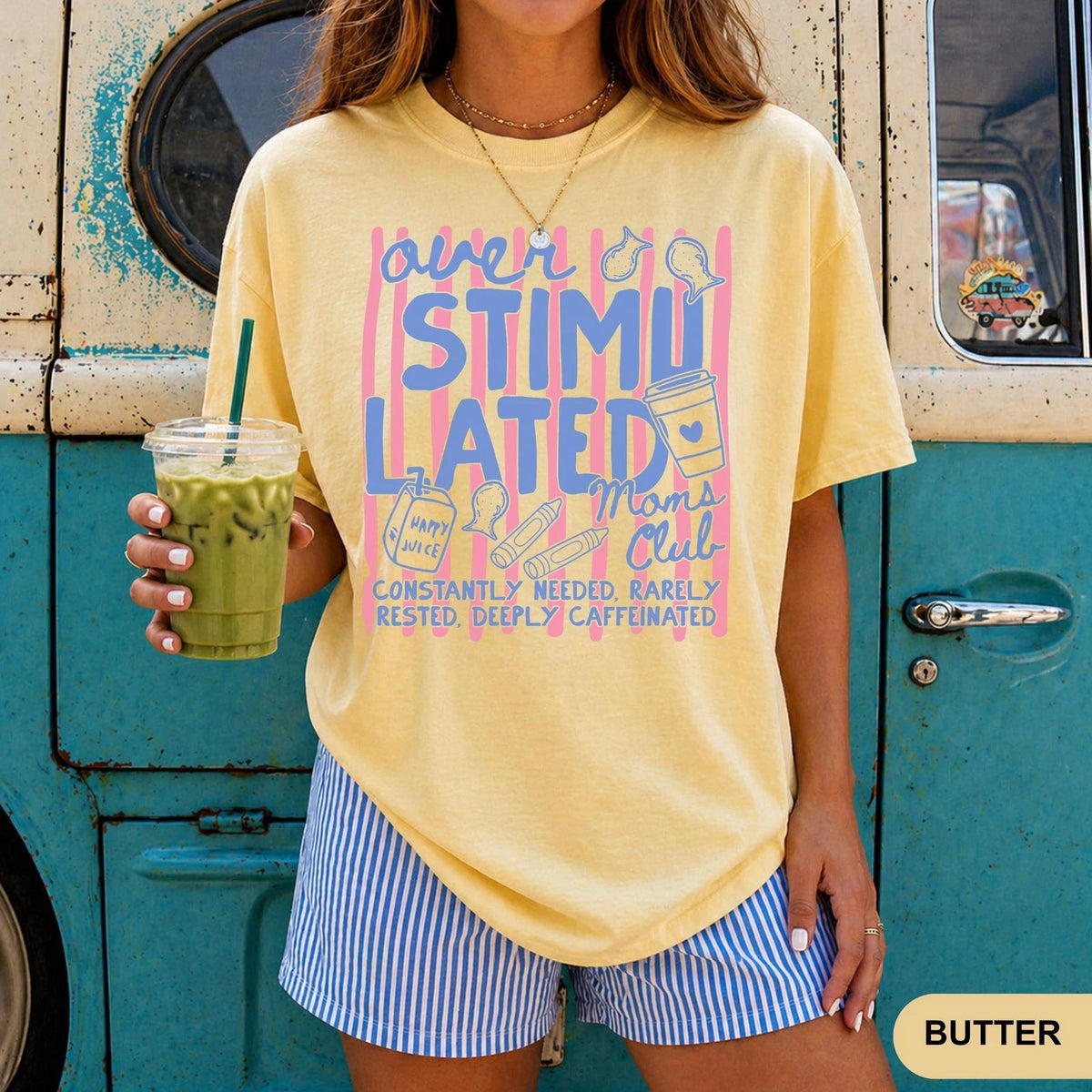 Overstimulated Moms Club Shirt Retro Funny Mom Life Mothers Day Gift