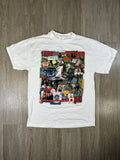 Vintage 1990s Nostalgia Collage White Mens T-Shirt Size Large