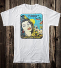 Retro Travel Tee T Shirt Vtg Art State Florida Ybor City Tampa Latin Quarter