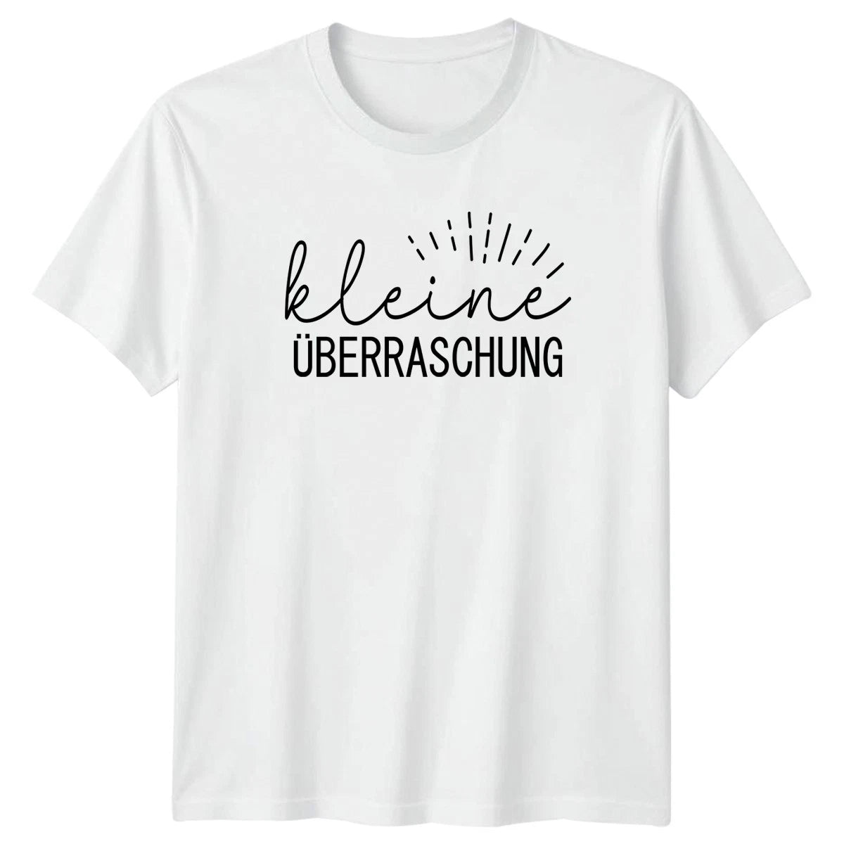 Kleine �berraschung T-Shirt Baby Announcement German Sayings Birthday