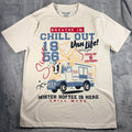 Mister Softee Men’s Chill Out Van Life Graphic Logo Tee White Crew Neck Size S Image 1 of 4