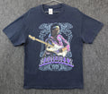 Jimi Hendrix 1969 T-Shirt Mens Size L Blue Tennessee River 2008 Band Tee Guitar