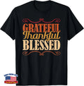 Grateful Thankful Blessed Thanksgiving T-Shirt