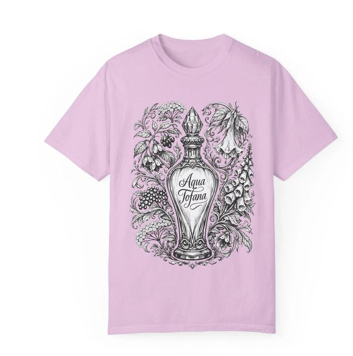 Aqua Tofana Shirt, Gothic Botanical Graphic Tee, Dark Academia Shirt, Poison Gar