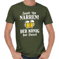 Tap you fools The king is thirsty Sayings Saying Comedy Fun Beer T-Shirt