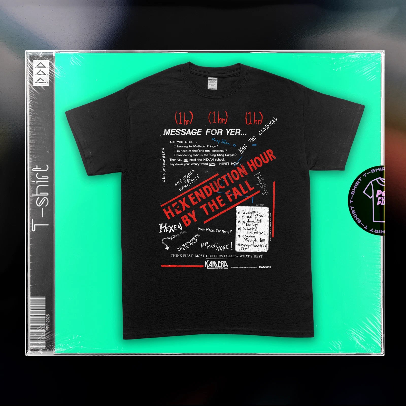 The Fall - Hex Enduction Hour Mark E Smith Punk Manchester 150GSM Vegan T-Shirt