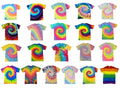 Handmade Tie Dye Shirts Colored Kids & Adults Men & Women 100% Pre-Shrunk Cotton