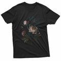 Dark Academia Botanical Peony Flower Gothic T-Shirt Image 1 of 4