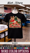 Christmas Cat Family T-Shirt, Meowy Christmas Holiday Cat Lover Tee