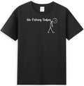 No Fishing Today Funny Sad Stick Figure Graphic Men's T-Shirt