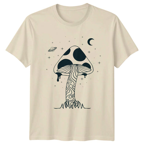 Aesthetic Psychedelic Mushroom Cosmic Fungi T-Shirt Celestial Hippie Mycology