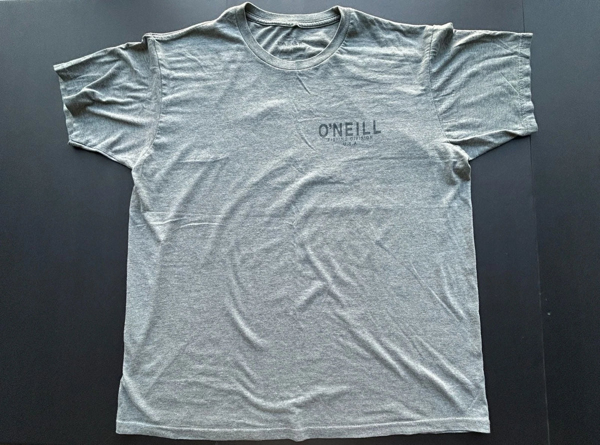 O'Neill Fishing Division T-Shirt Size Large Gray