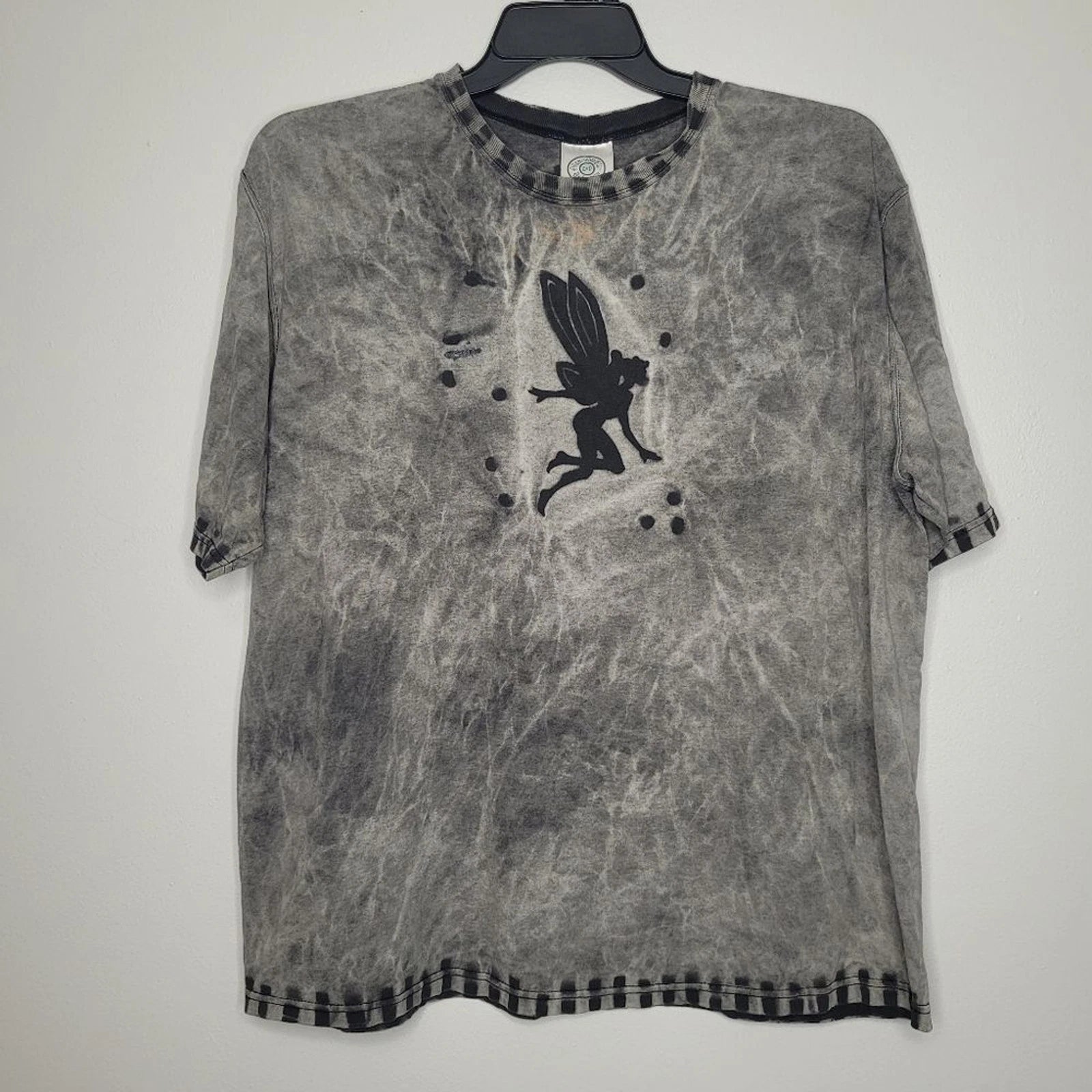 Allen Wickler Artwear Vintage Tie Dye Art Short Sleeve Shirt Fairy Mushroom