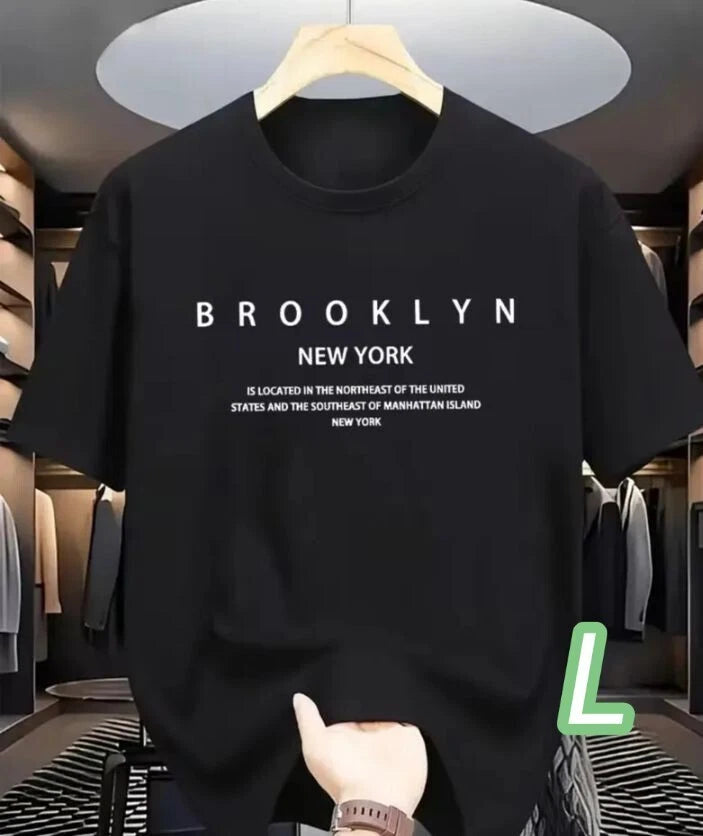 Dry T Black L Size Brooklyn Quick Dry Breathable Material Size Simple Adult T Sh