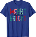 Merry And Bright Christmas Design - Xmas Holiday Gift Unisex T-Shirt