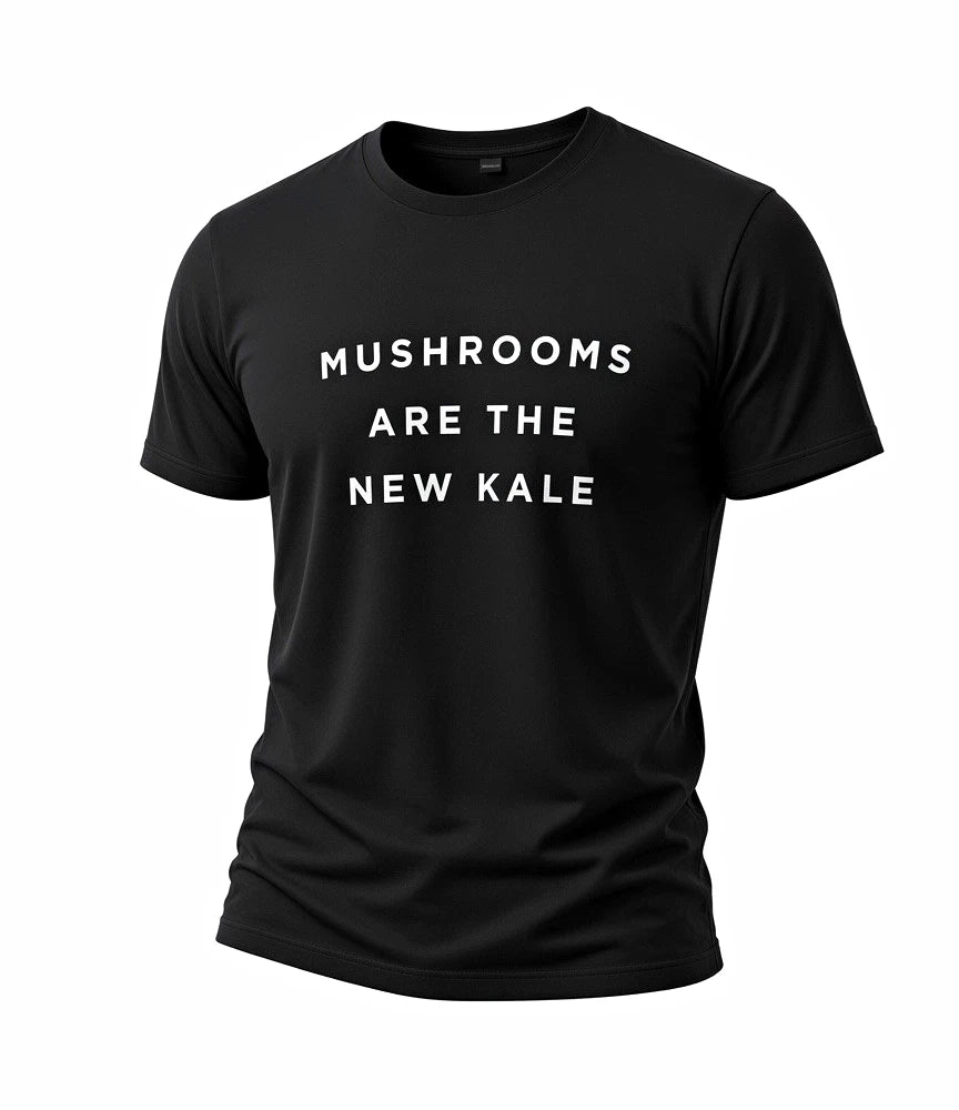 Four Sigmatic Mushrooms Are The New Kale Black Graphic T-Shirt Tultex
