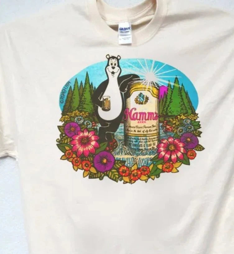 HAMMS BEER, BEAR COOL MENS shirt